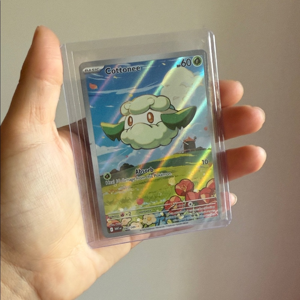 Cottonee 090/086 White Flare Pokémon Card NM